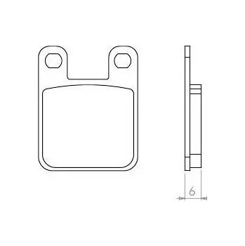Brzdový komplet Brenta FT3015 přední organické brzdové destičky na motorku JCM EUROPA 125 rok 1989