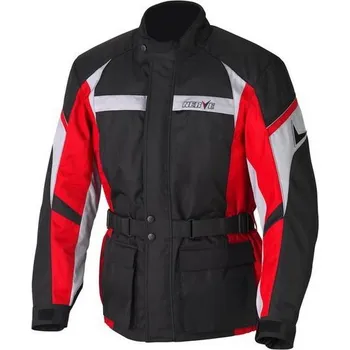 Dámská cargo bunda NERVE Smart červená cestovní motocyklová bunda na motorku S