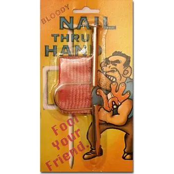 Hřebík Velký hřebík zapíchnutý v ruce