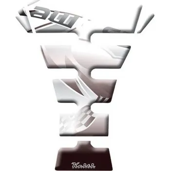 Keiti Tankpad Colour Kawasaki TKW-502C bílý průhledný na motorku KAWASAKI KLX 400 SR rok 03-09