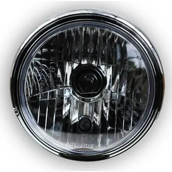 Osvětlení pro motocykl Přední hlavní světlo na motorku LTD Style, 178 mm (7''), prismatické Barva: stříbrná