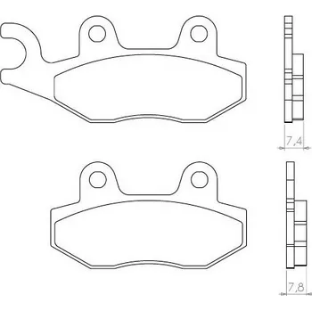 Brzdový komplet Brenta FT3063 přední organické brzdové destičky na motorku YAMAHA WR 200 B rok 91-94