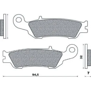 Brzdový komplet Brenta FT3105 přední organické brzdové destičky na motorku YAMAHA YZ250F rok 07-12