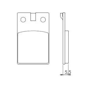 Brzdový komplet Brenta FT3013 přední organické brzdové destičky na motorku MOTRON STING 50 rok 1995