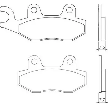 Brzdový komplet Brenta FT3070 přední organické brzdové destičky na motorku HONDA TRANSALP 400 rok 92-98