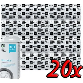 Kondom Fair Squared Ultra Thin - Fair Trade veganske kondomy 20ks