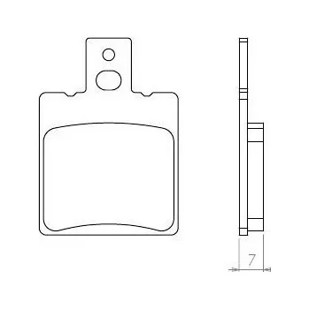 Brzdový komplet Brenta FT3029 přední organické brzdové destičky na motorku CAGIVA ALA VERDE 350 rok 1983