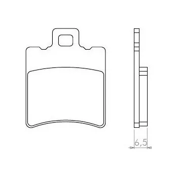 Brzdový komplet Brenta FT4010 přední sintrované brzdové destičky na motorku MBK BOOSTER 50 SPIRIT rok 96-06