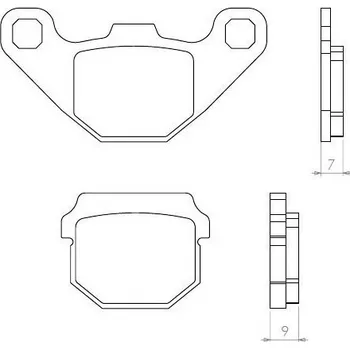 Brzdový komplet Brenta FT3074 přední organické brzdové destičky na motorku SUZUKI RM 80 L/M rok 90-95