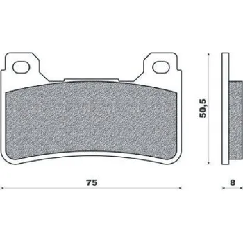 Brzdový komplet Brenta FT3116 přední organické brzdové destičky na motorku HONDA CBR 1000 RR rok 04-08
