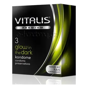 Kondom Vitalis Premium Glow In The Dark 3ks