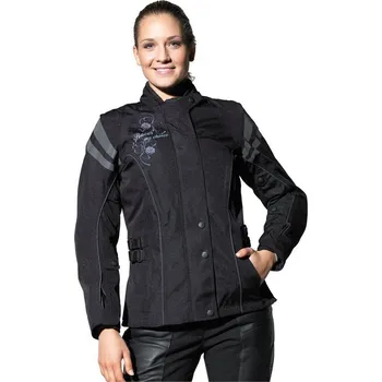 Dámská cargo bunda Racer Calla černá dámská textilní bunda na motorku L