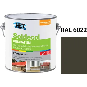 univerzální barva Soldecol UNICOAT SM 2,5 L RAL 6022