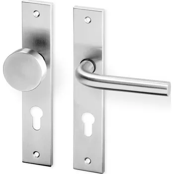 Dveřní kování Dveřní kování LIDA HR ECO nerez kl.+koule (Dveřní kování LIDA HR ECO nerez se štítem s roztečí 72 nebo 90 mm, vhodná pro interiér. )