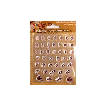 Dětské razítko Razítka gelová XS 7x8,5cm Písmenka a čísla