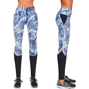 Dámské legíny Bas Black Trixi modrá/bílá