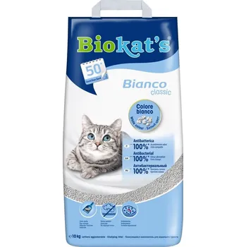 Podestýlka pro kočku Gimpet Biokats Bianco Hygiene podestýlka bílá bez vůně, 10 kg
