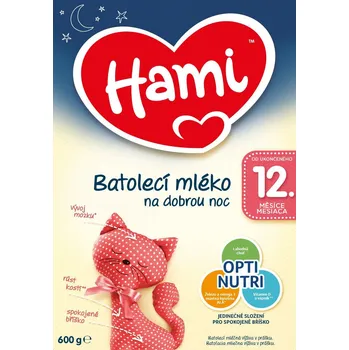 Kojenecká výživa Nutricia Hami 12+ Na dobrou noc