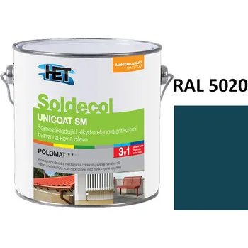 univerzální barva Soldecol UNICOAT SM 2,5 L RAL 5020
