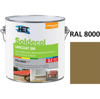 univerzální barva Soldecol UNICOAT SM 2,5 L RAL 8000
