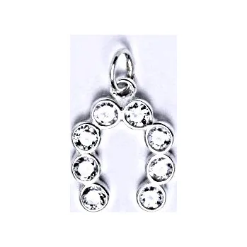 Přívěsek Stříbrný přívěšek s čirými zirkony, P 1040