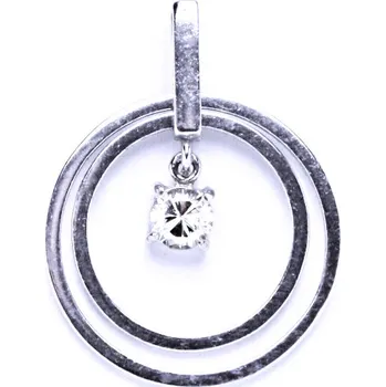 Přívěsek Přívěšek stříbrný, syntetický čirý zirkon, P 1308