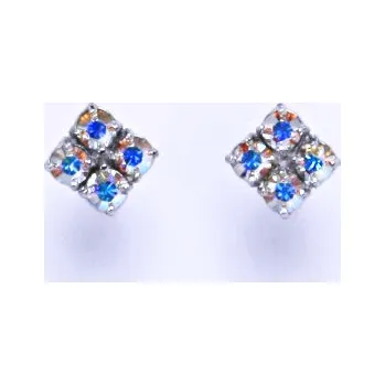 Náušnice Náušnice stříbrné s krystaly Swarovski AB krystal NŠ 1324