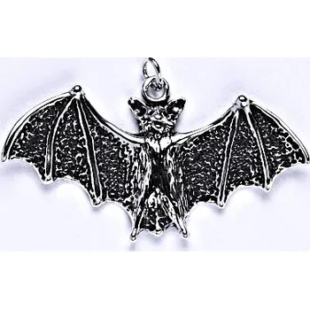 Přívěsek Stříbrný přívěsek s patinou netopýr, přívěsek ze stříbra, P 963
