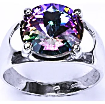 Prsten Stříbrný prsten, krystal Swarovski, vitrail light, šperky s krystaly, T 1188