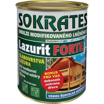 Lak na dřevo SOKRATES lazurit FORTE - čirá 0,7 kg