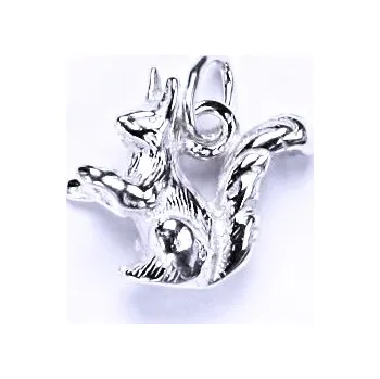 Přívěsek Stříbrný přívěsek - figurka veverka, P 602