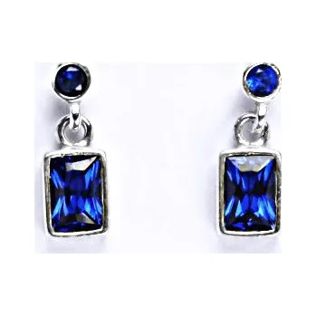 Náušnice Stříbrné náušnice se spinelem, NŠ 28/1054 spinely