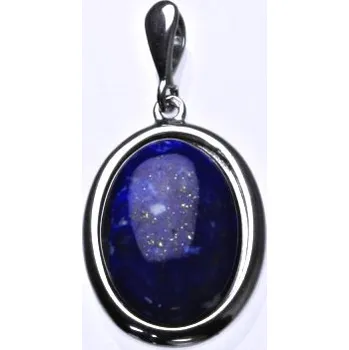Přívěsek Stříbrný přívěsek, přírodní lapis lazuli, lazurit,přívěšek s lapisem lazuli, P 1492B