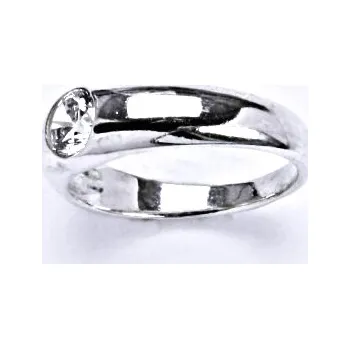 Prsten Prsten stříbrný s čirým zirkonem, T 1102,