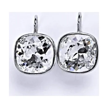 Náušnice Stříbrné náušnice s čirým Swarovski krystalem, NK 1375