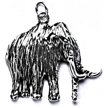 Přívěsek Stříbrný přívěšek s patinou, mamut, přívěsek ze stříbra, P 183