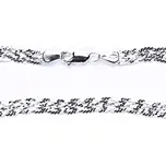 Řetízek ze stříbra 5 řetízků spletených dohromady Cubr serpentine SP5