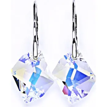 Náušnice Stříbrné náušnice s krystalem Swarovski AB crystal, NK 1295