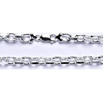 Náramek Stříbrný silný náramek, řetěz, šperk 5