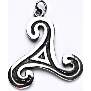 Přívěsek Stříbrný přívěše s patinou, keltský motiv, přívěšek ze stříbra, P 710