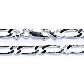 Řetízek Stříbrný silný řetízek na krk, šperk, 50 cm