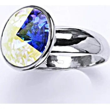 Prsten Stříbrný prsten se Swarovski AB krystalem,stříbro, T 1372