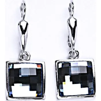 Náušnice Náušnice stříbrné s krystalem Swarovski akvamarin. šperk NK 1305/20