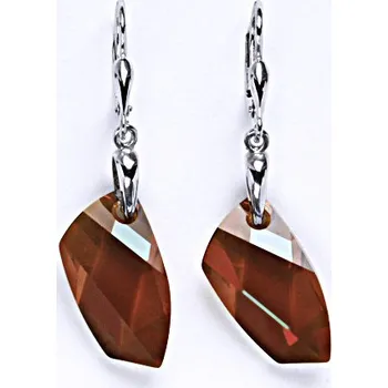 Náušnice Stříbrné naušnice s krystaly Swarovski coper, NK 1313/27