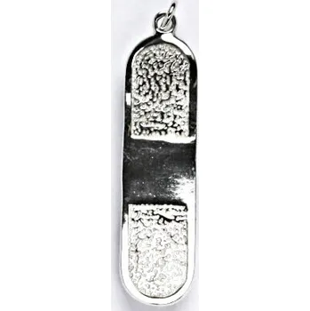 Přívěsek Stříbrný přívěsek,skateboard, přívěsek ze stříbra, P 109