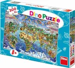 Dino Puzzle Ilustrovaná Mapa Světa 300…