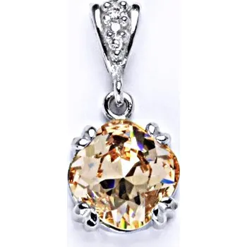Přívěsek Přívěšek stříbrný se Swarovski krystalem light peach P 1225/2