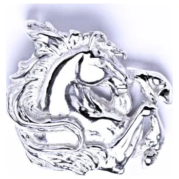 Přívěsek Stříbrný přívěsek, kůň, přívěsek ve tvaru koně, stříbro, P 75