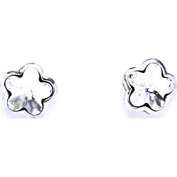 Náušnice Stříbrné náušnice na šroubek s krystaly Swarovski (Crystal-čiré)NŠ 1297