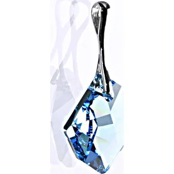 Přívěsek Stříbrný přívěšek se Swarovski krystalem cosmic pendant akvamarine P 1295